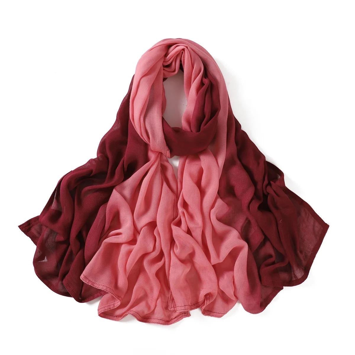 Ombré Modal Hijab - Strawberry