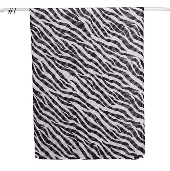 Printed Modal Hijab - Zebra