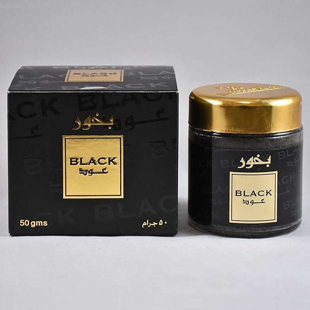 Black Oud Bakhoor Jar - 50g