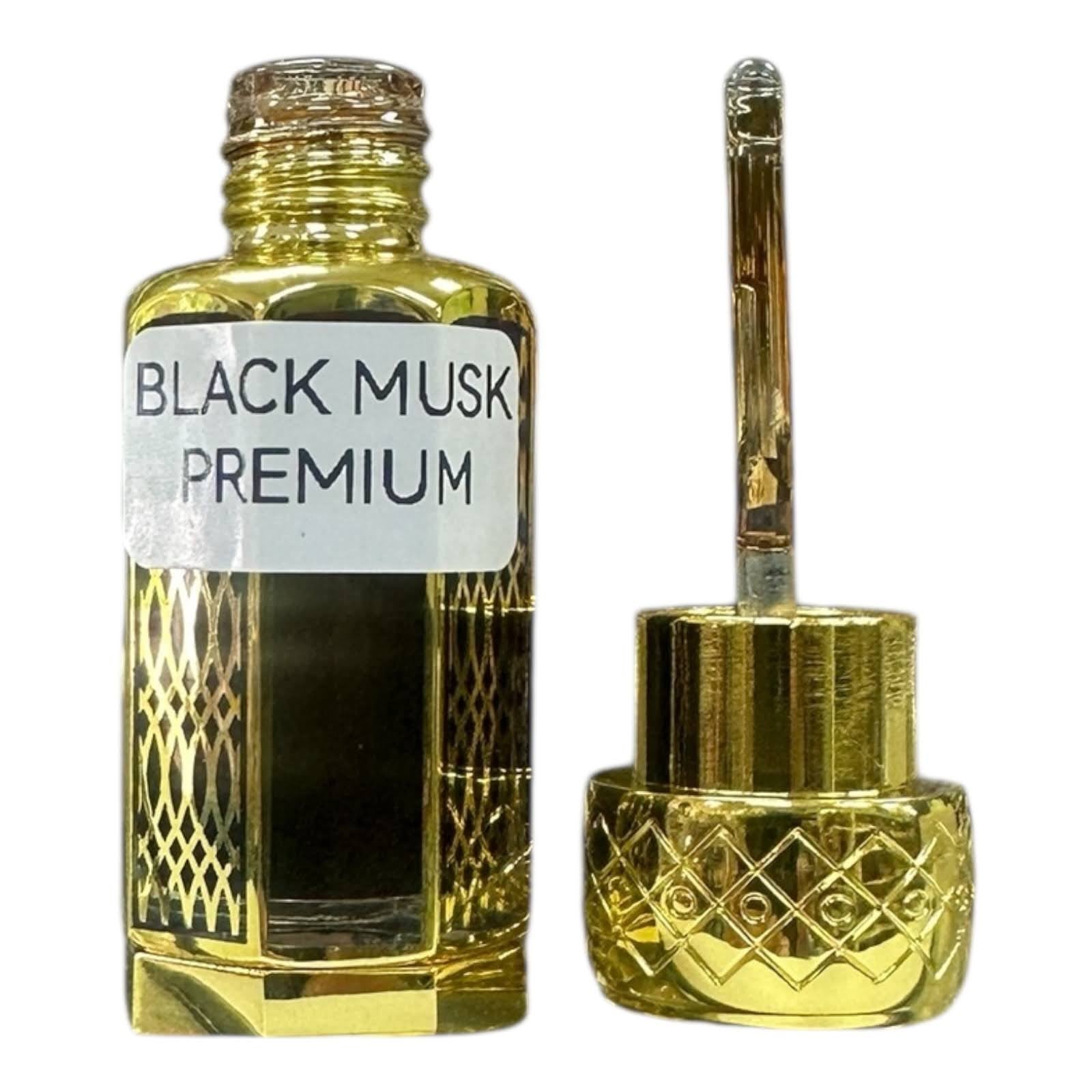 Black Musk Premium - 12ml Concentrated Attar Perfume Oil Long Lasting Alcohol Freei
