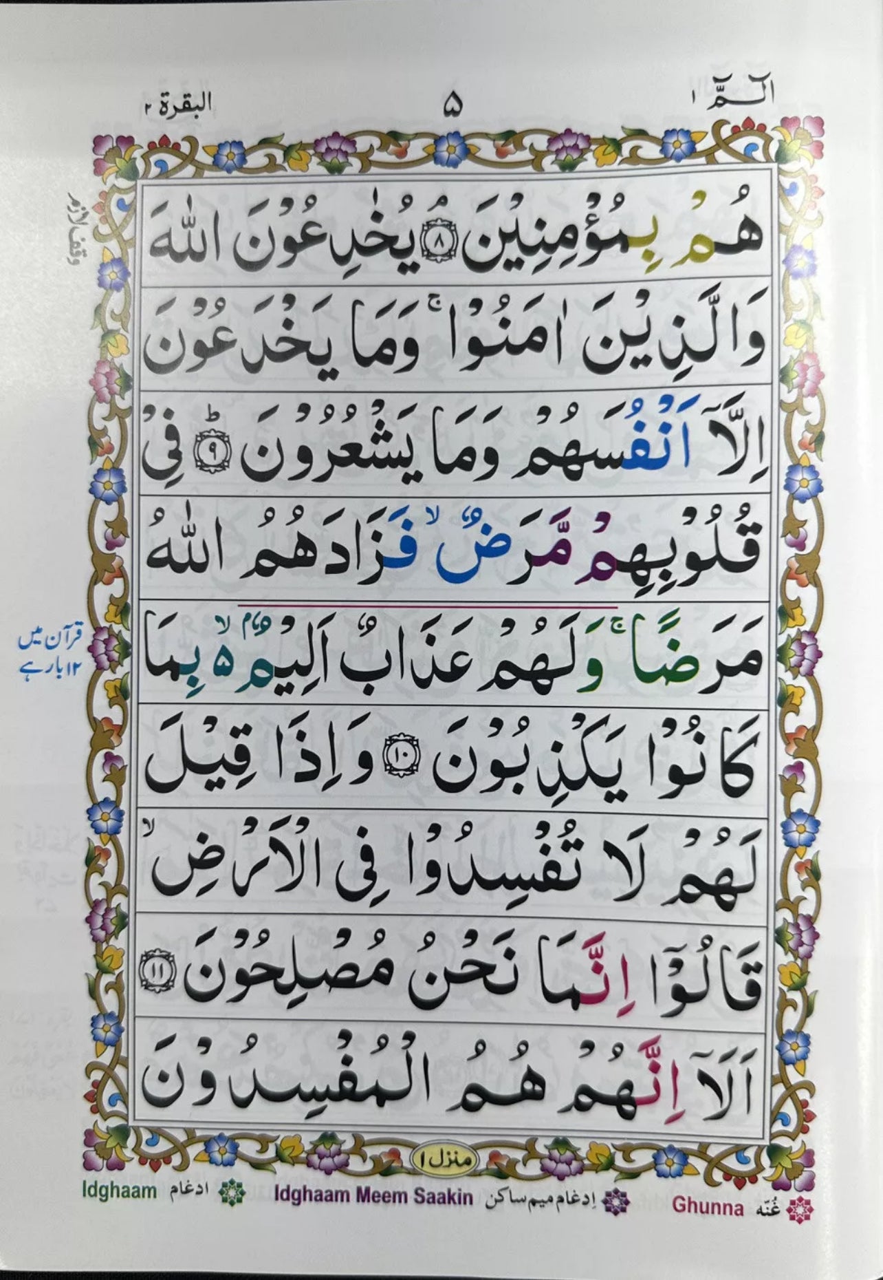 30 Juz/Para Set (9 Line Color Coded Tajweed IndoPak Script) - Paperback