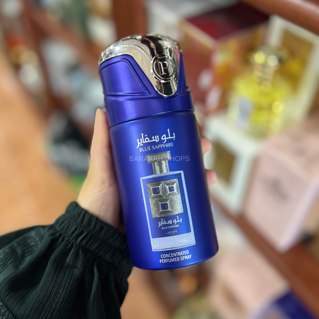 250ml Perfume Spray - Blue Sapphire