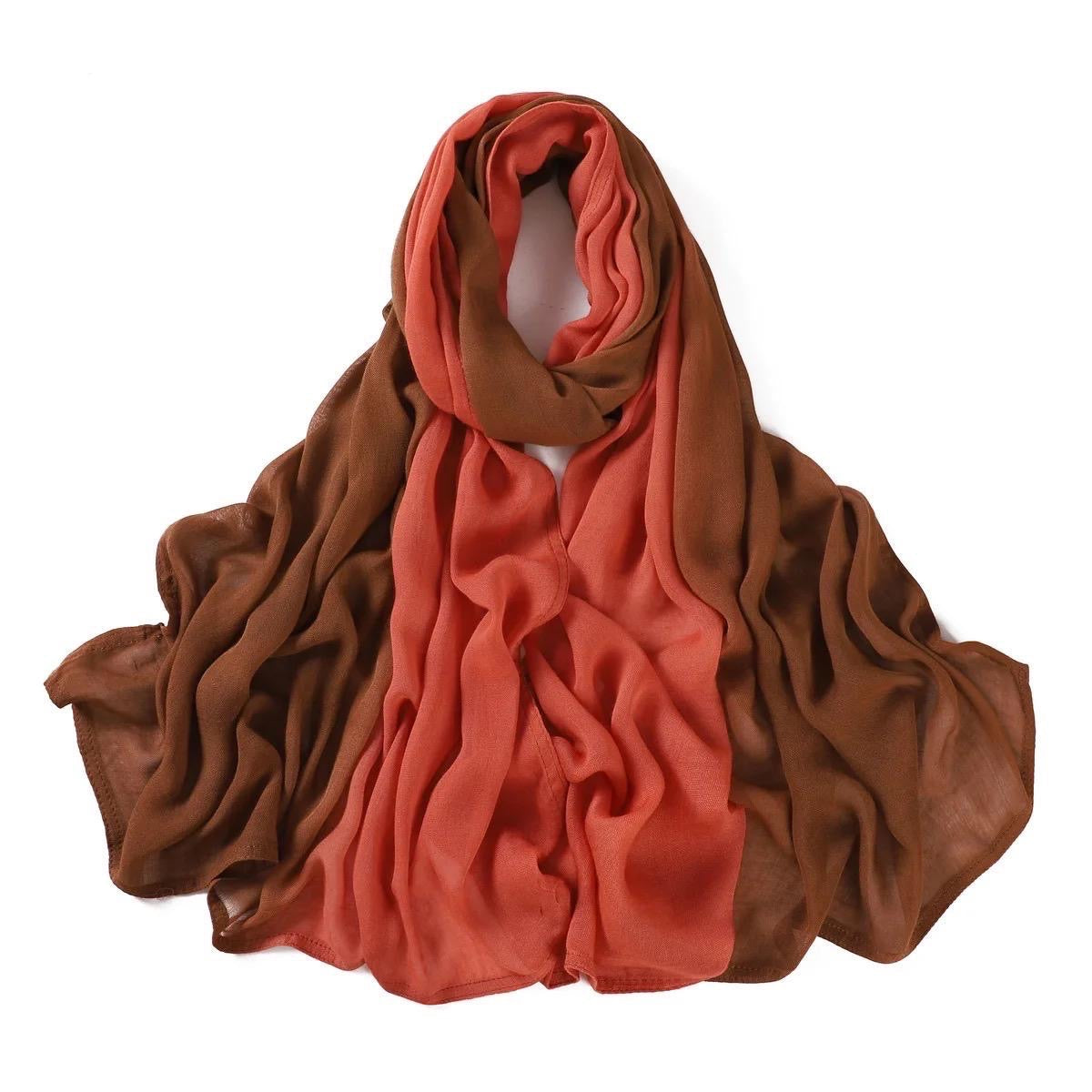 Ombré Modal Hijab - Fire
