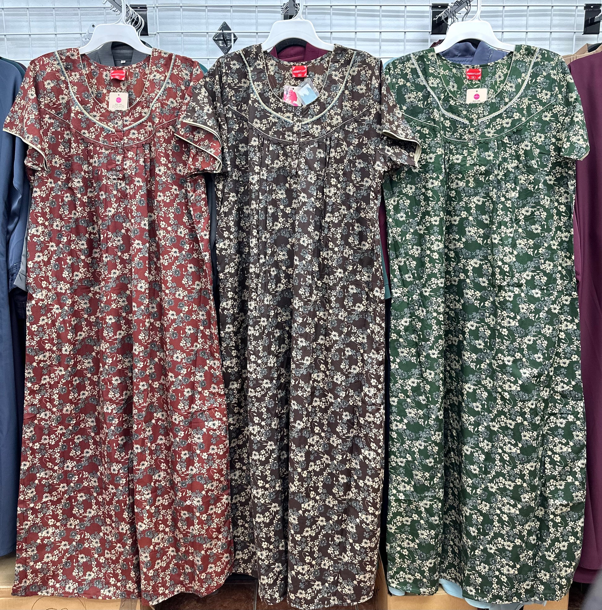 Cotton Blend Maxi Gown