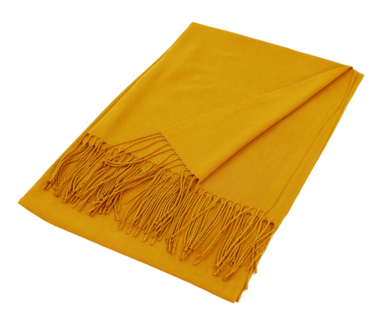 Solid Pashmina - Mustard