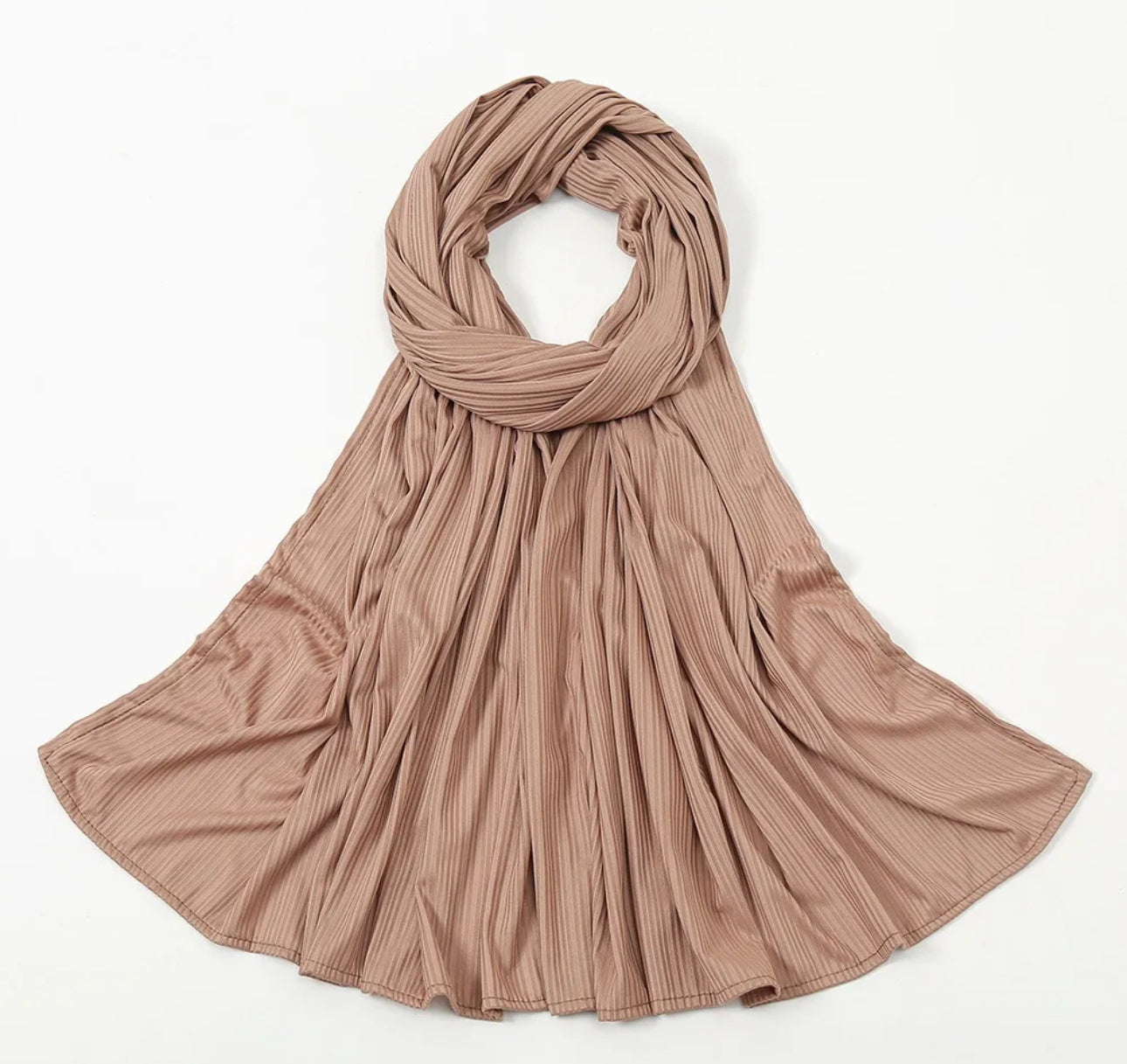 Ribbed Jersey Hijab - Fawn