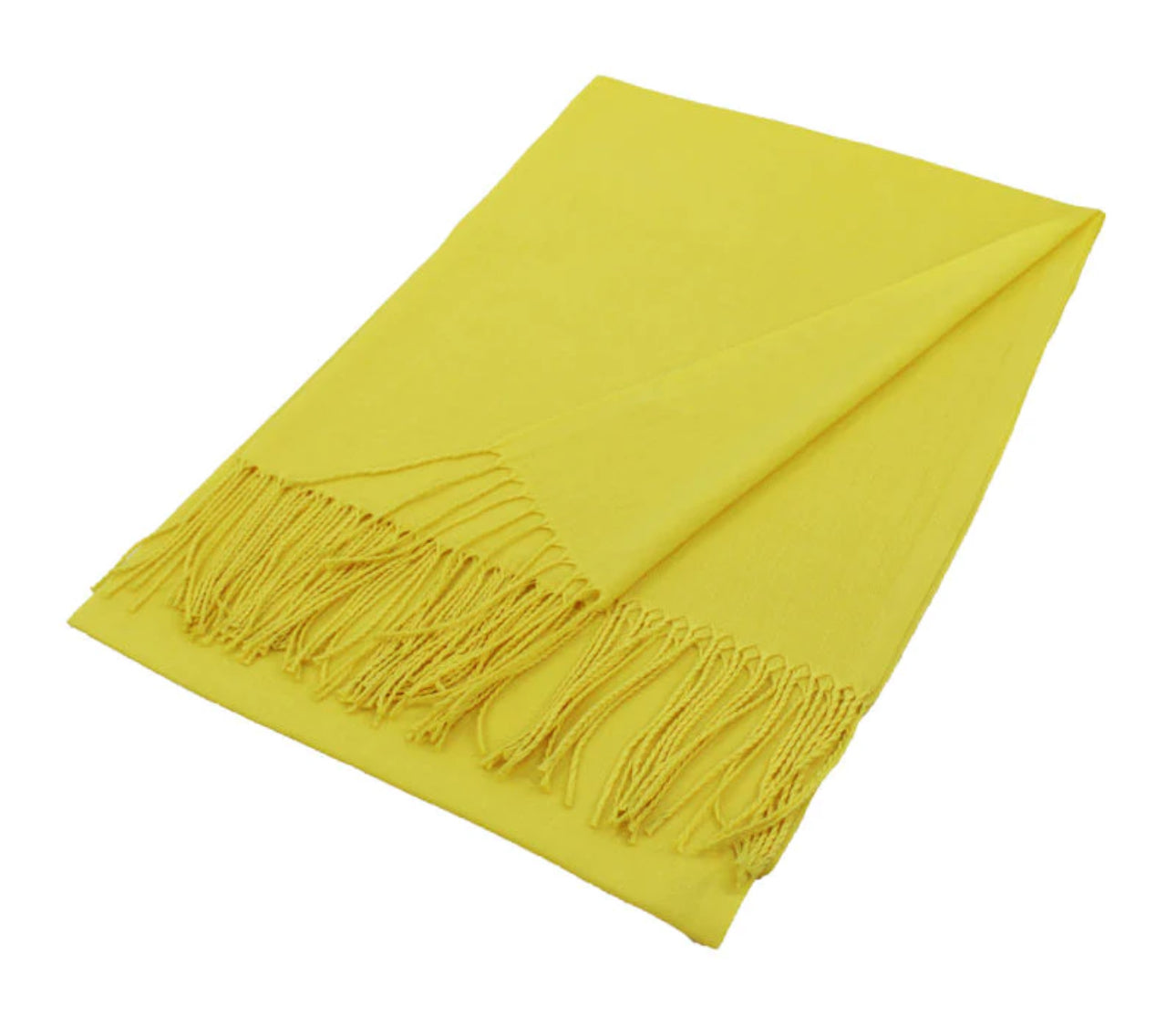 Solid Pashmina - Yellow