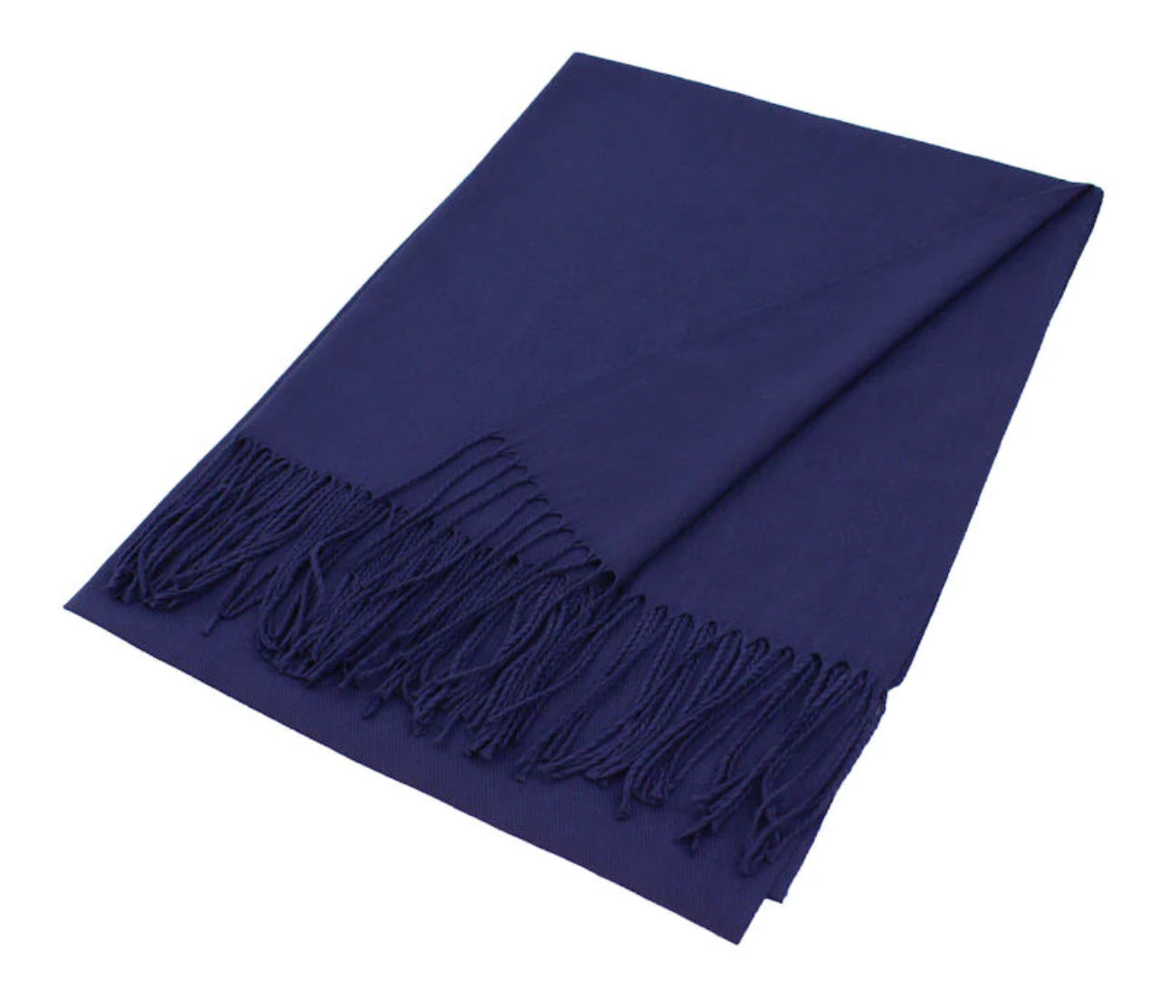Solid Pashmina - Navy Blue