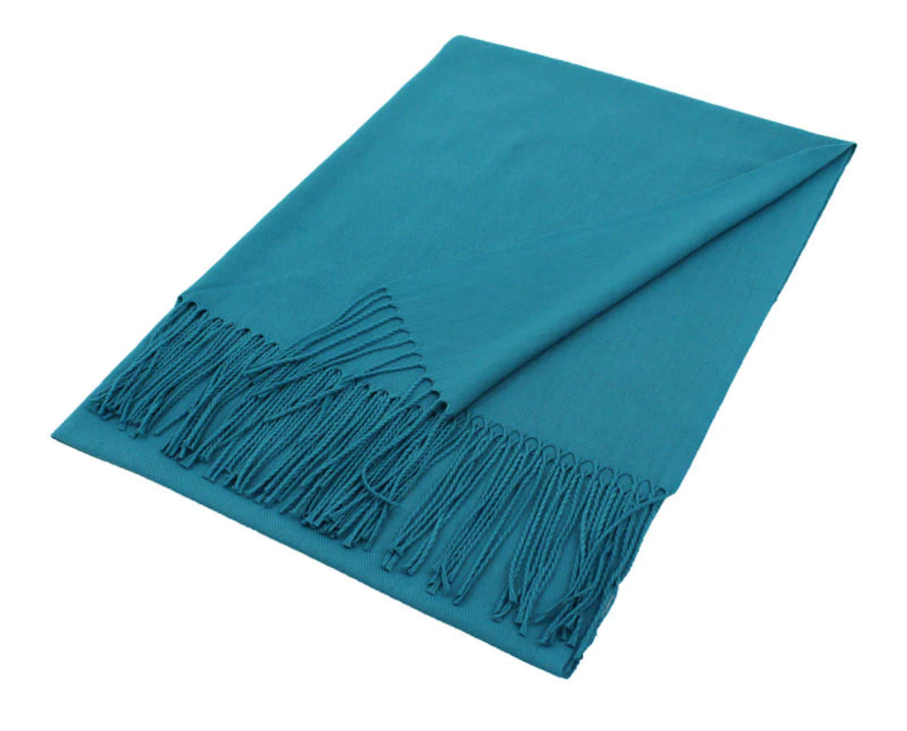 Solid Pashmina - Cerulean