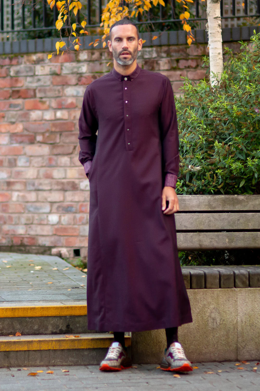 Mens Thobe AL AMEER - Burgundy