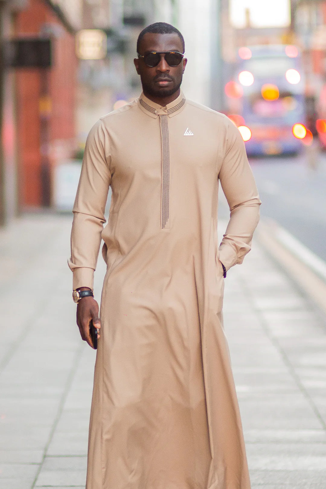 Mens Thobe AL AMEER - Tan Brown