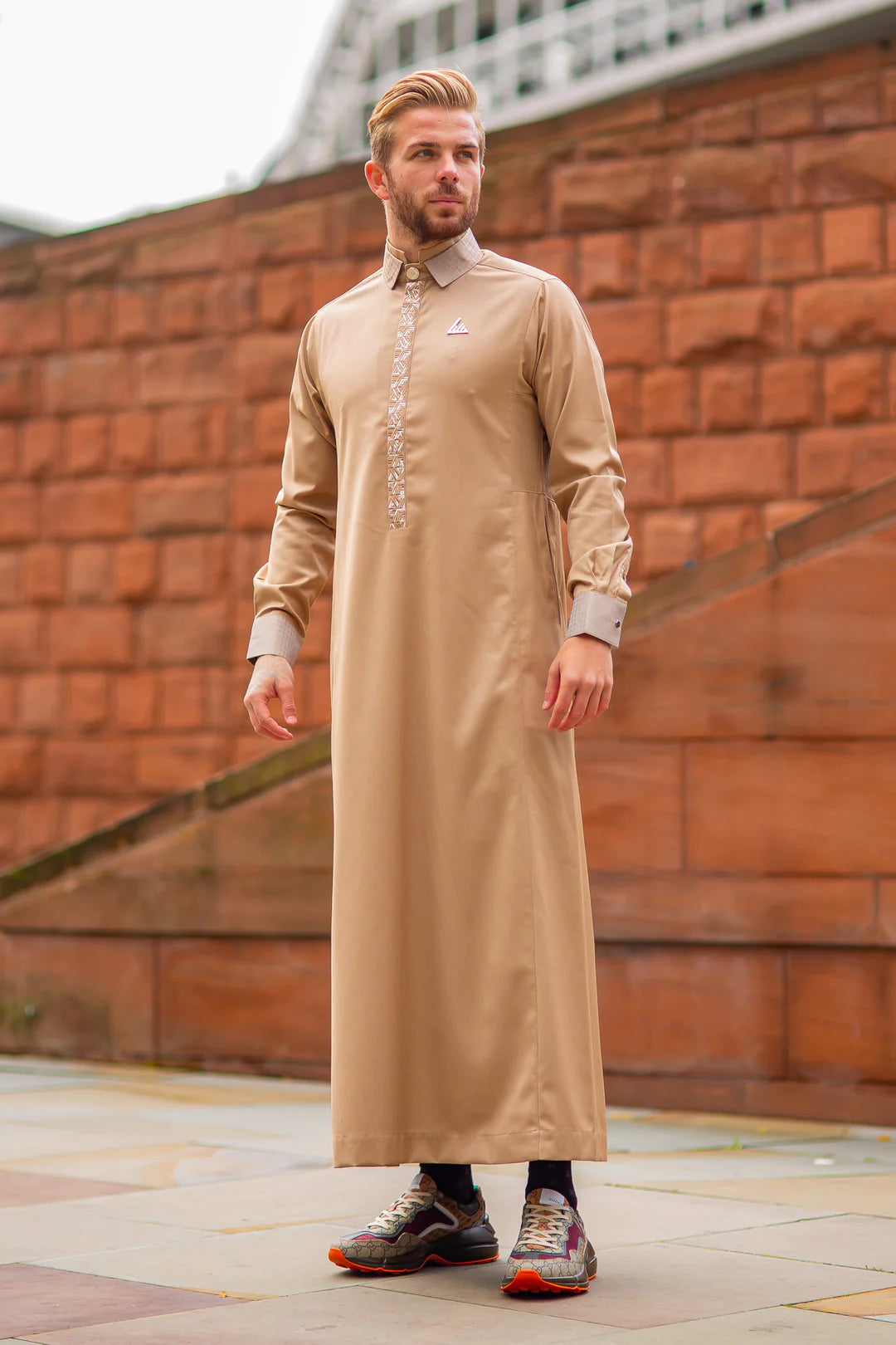 Mens Thobe AL AMEER - Caramel Brown