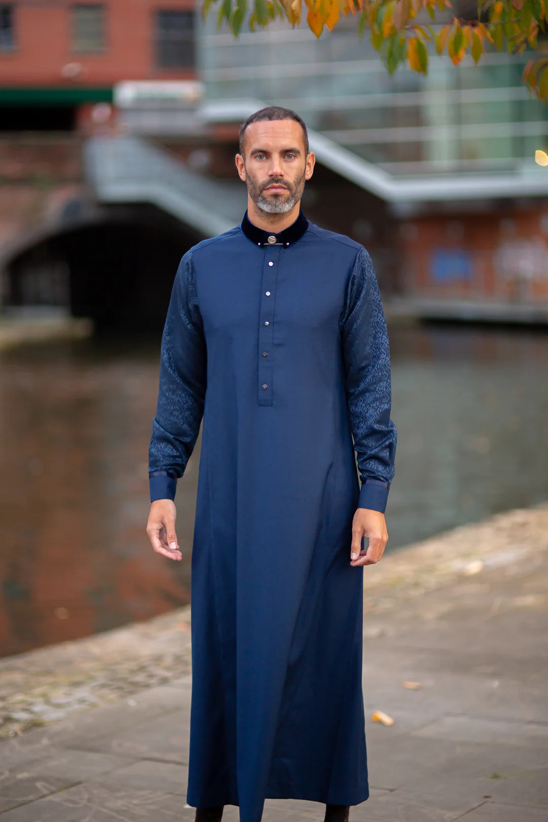 Mens Thobe AL AMEER - Navy Blue