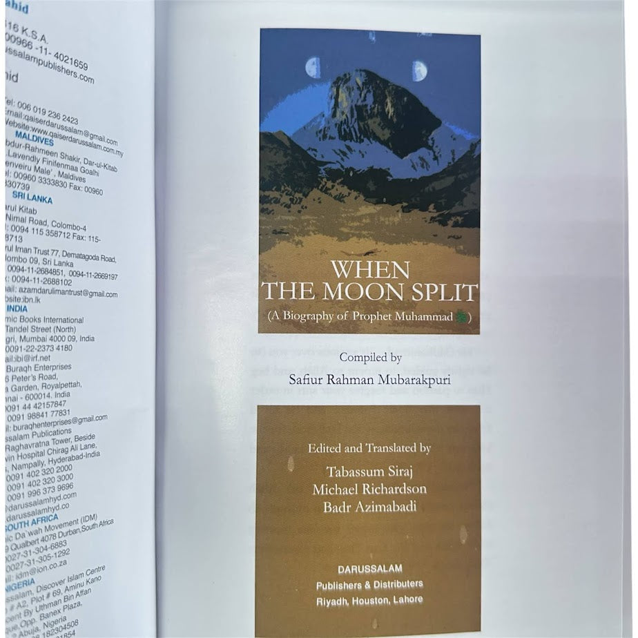 When The Moon Split - A Biography of The Prophet Muhammad (Hardback)