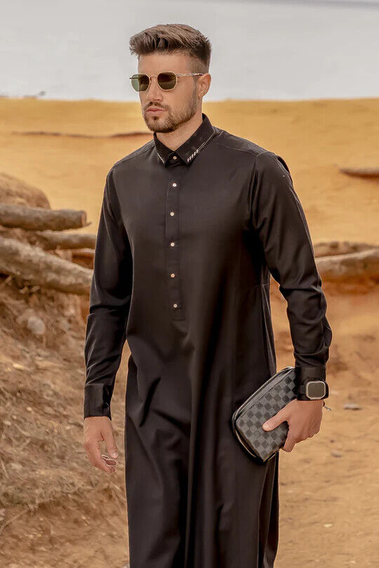 Mens Thobe AL AMEER - Black
