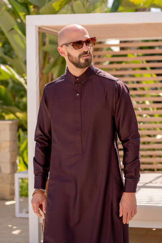 Mens Thobe AL AMEER - Burgundy