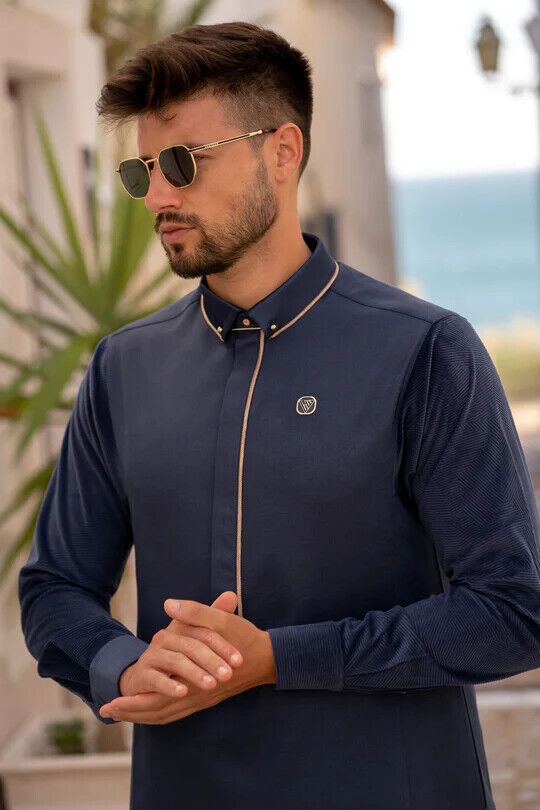 Mens Thobe AL AMEER - Ocean Blue