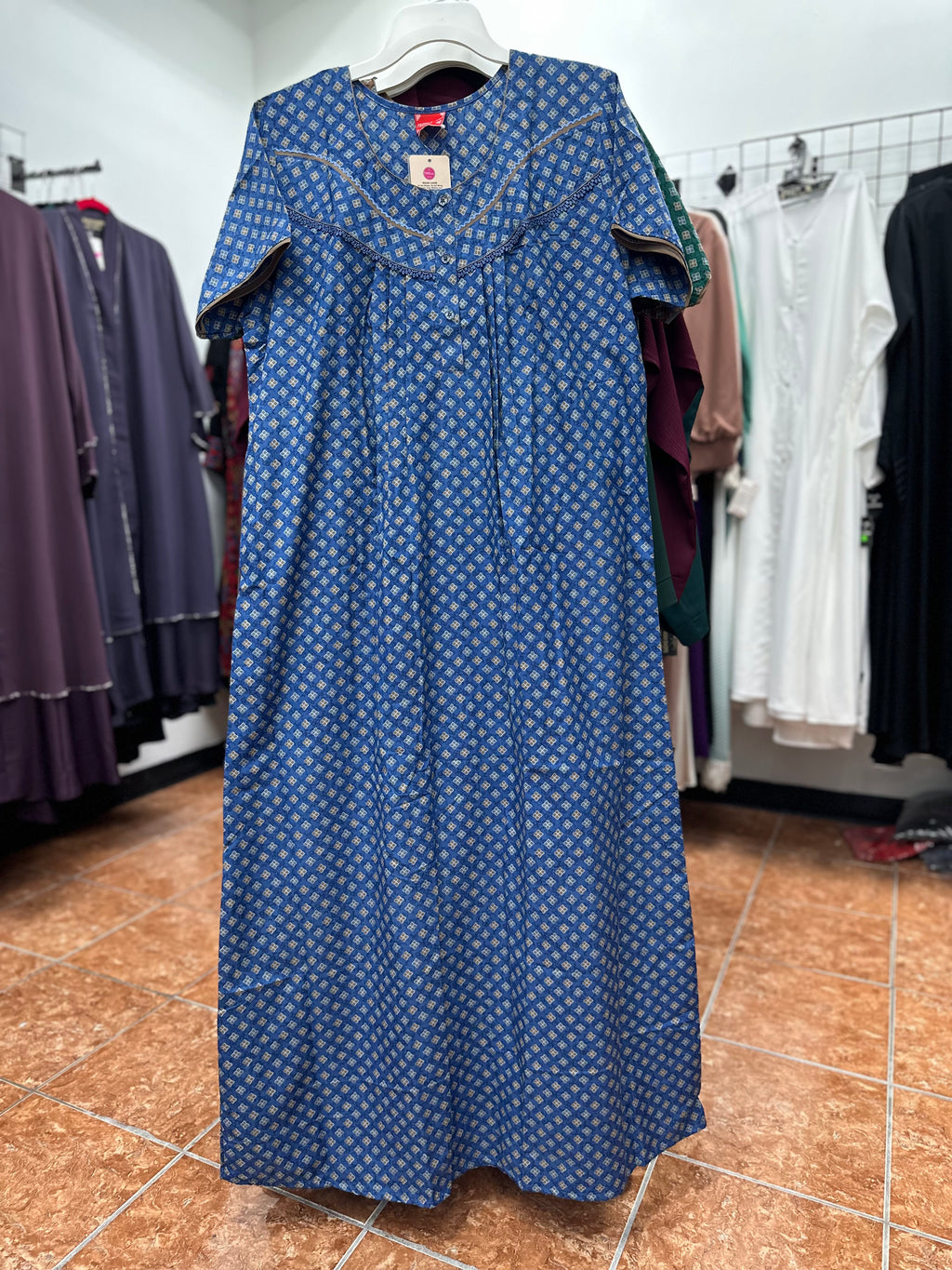 Cotton Blend Maxi Gown