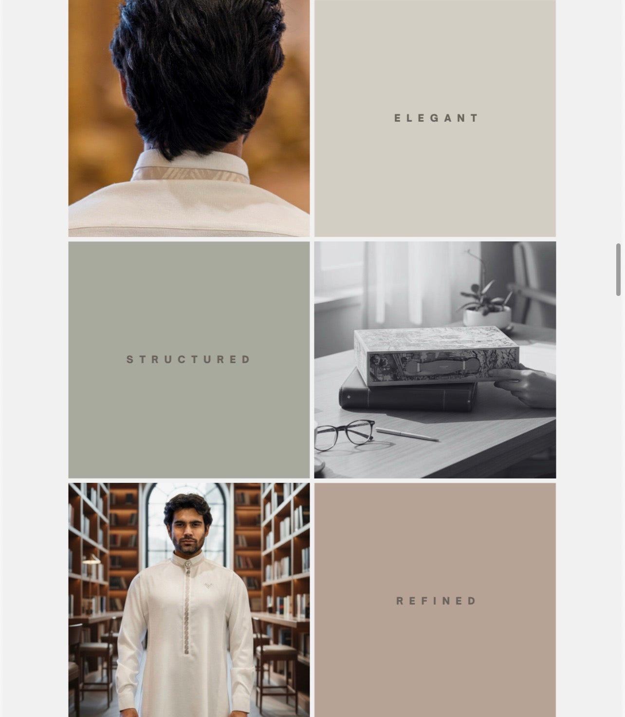 Mens Luxury Thobe AL AMEER - Opulent Mist