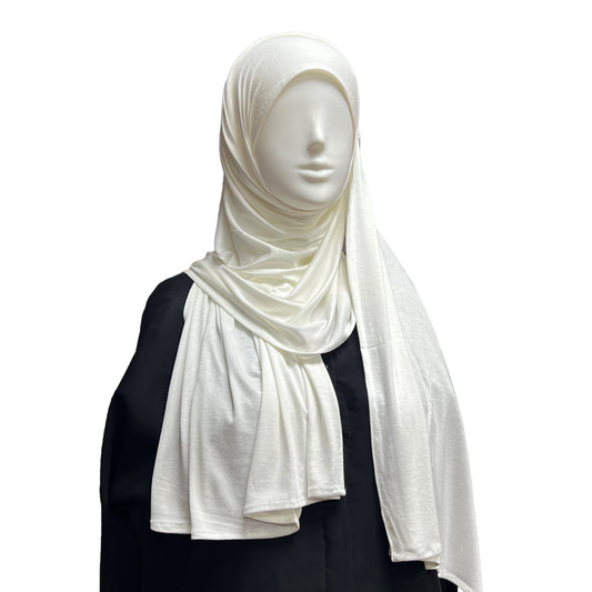 Small Jersey Hijab - Off White