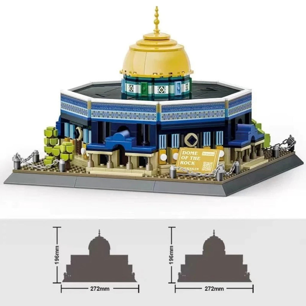 Dome Of The Rock Jerusalem Building Block Toys Set World Architecture - 983 Pcs