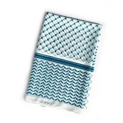 Chiffon Kuffiyeh Hijab - Blue