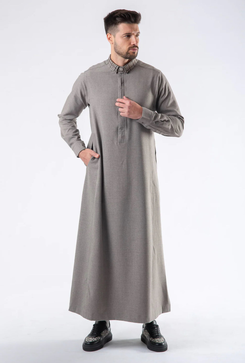 Mens Thobe AL AMEER - Gray
