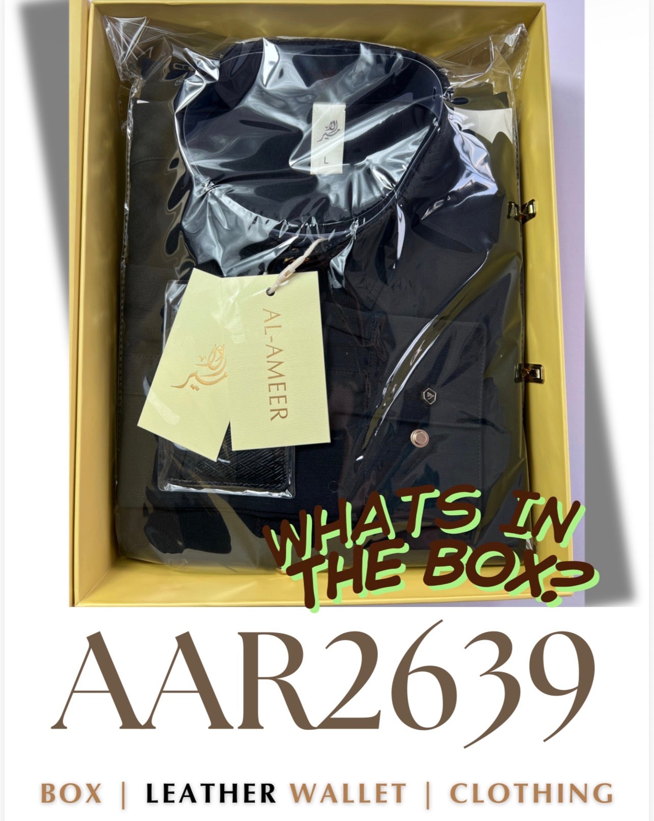 Mens Luxury Thobe AL AMEER - Black Royale