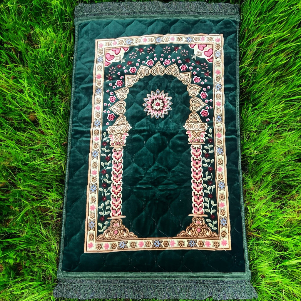 Padded Prayer Rug - Green