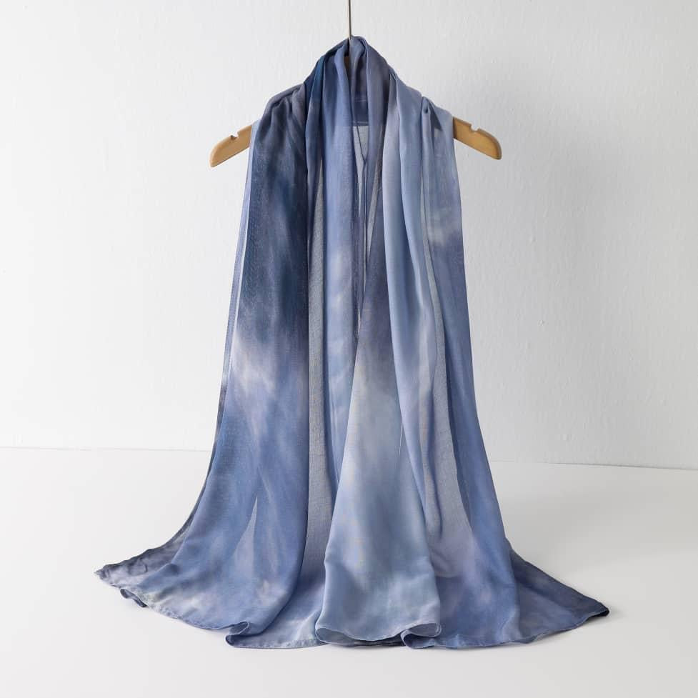 Printed Modal Hijab –  Thunder | Premium Modal | Soft Non-Slip Modest Hijab