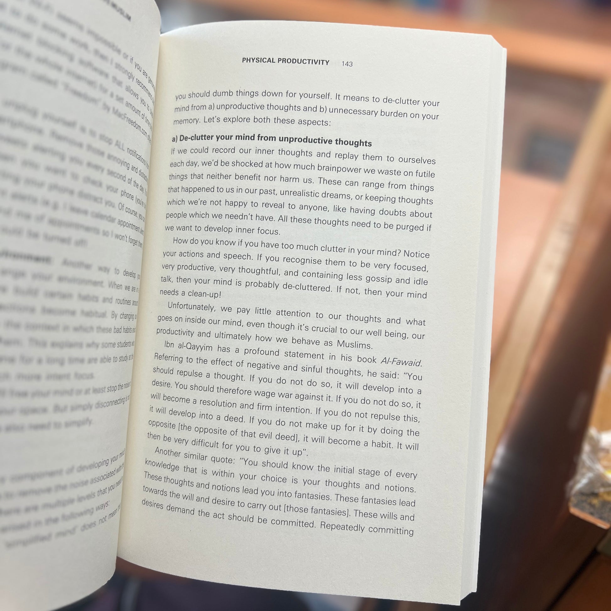 Faith-based productivity book for Muslims