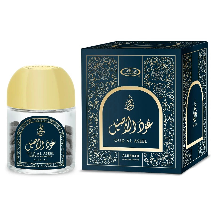 Al Rehab Oud Al Aseel Bakhoor Jar - 30g