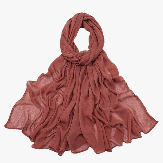 Crinkle Rayon - Rouge Pink