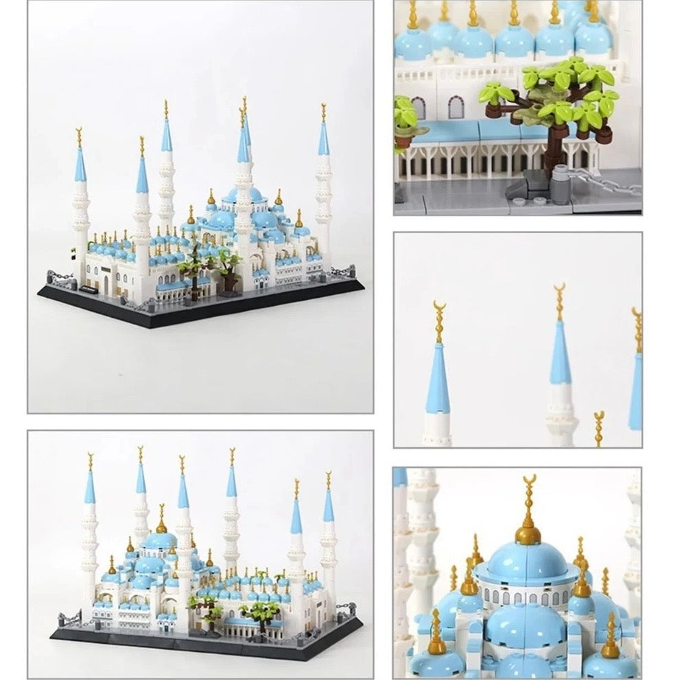Blue Mosque Building Block Turkey Istanbul Famous Architecture - 1129 pcs