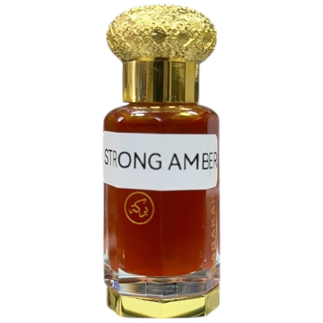 Strong Amber - 12ml Concentrated Attar Perfume Oil Long Lasting Alcohol Freei