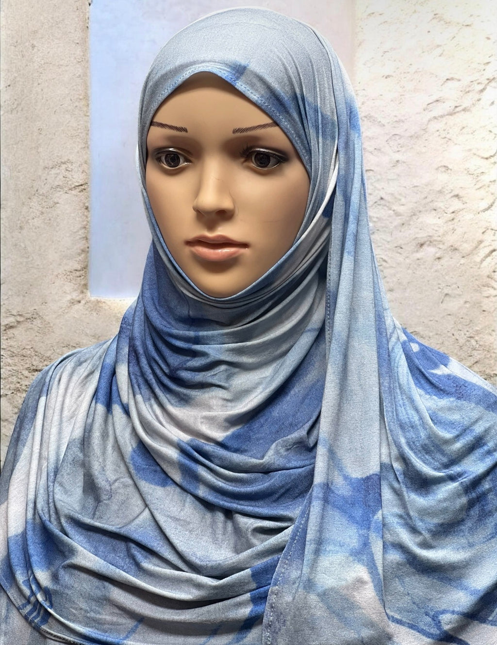Printed Jersey Hijab - Shell