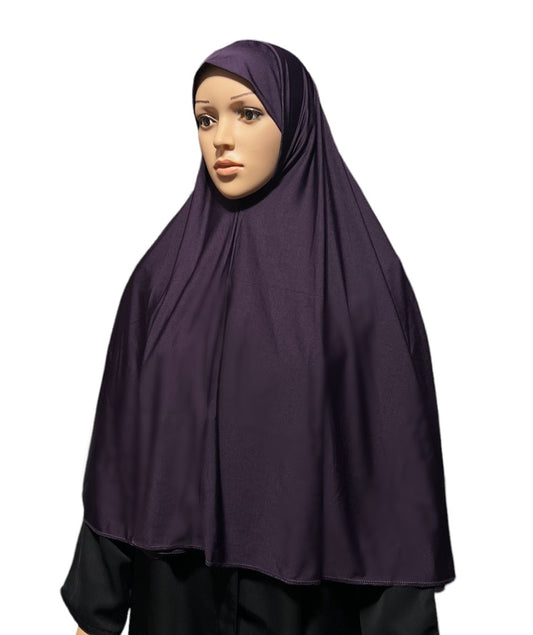 XXL Lycra Hijab - Plum Purple