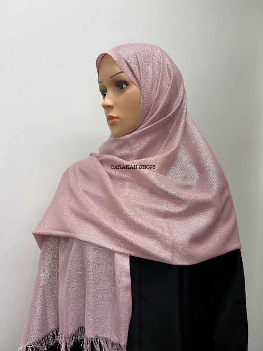 Shimmer Hijab - Light Pink