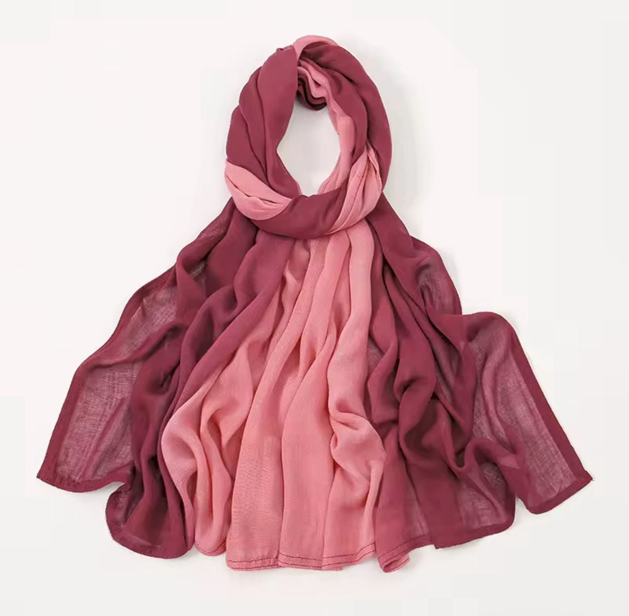 Ombré Modal Hijab - Strawberry