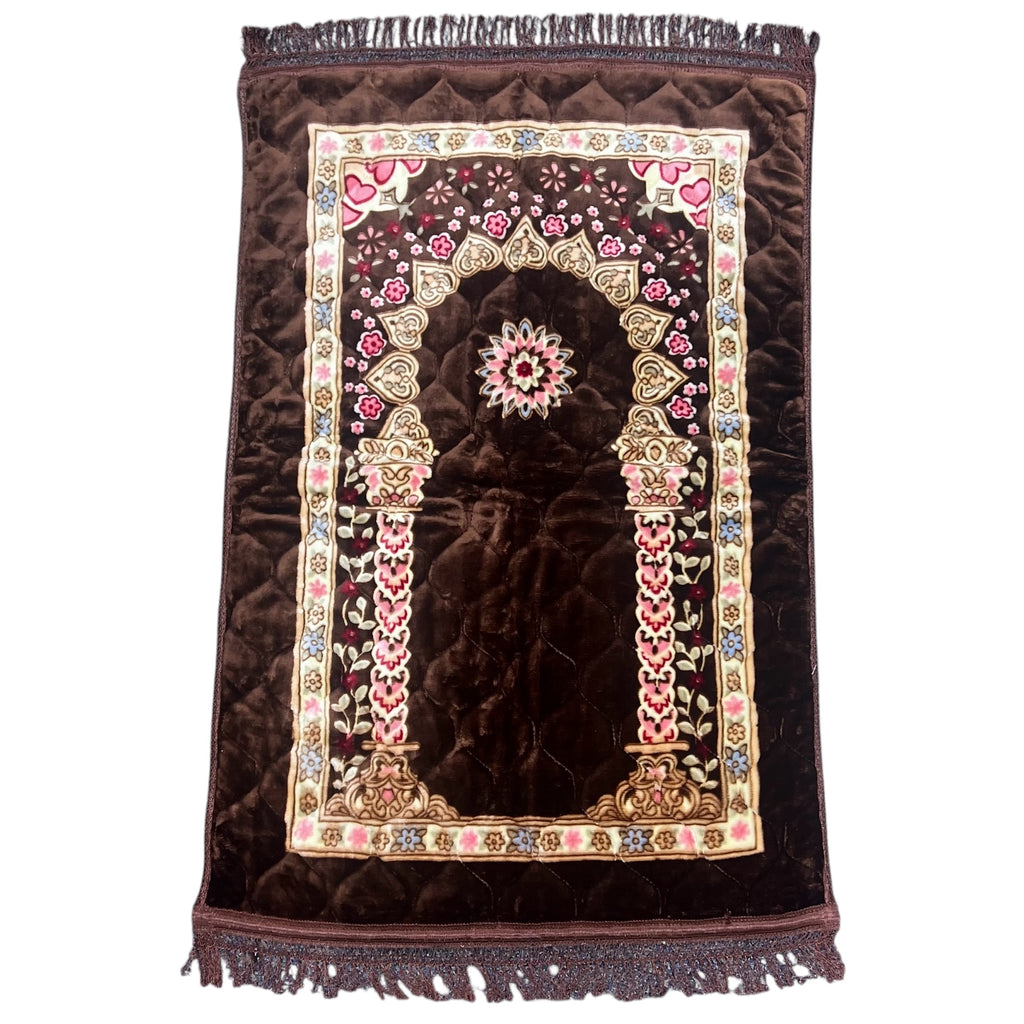 Padded Prayer Rug - Brown
