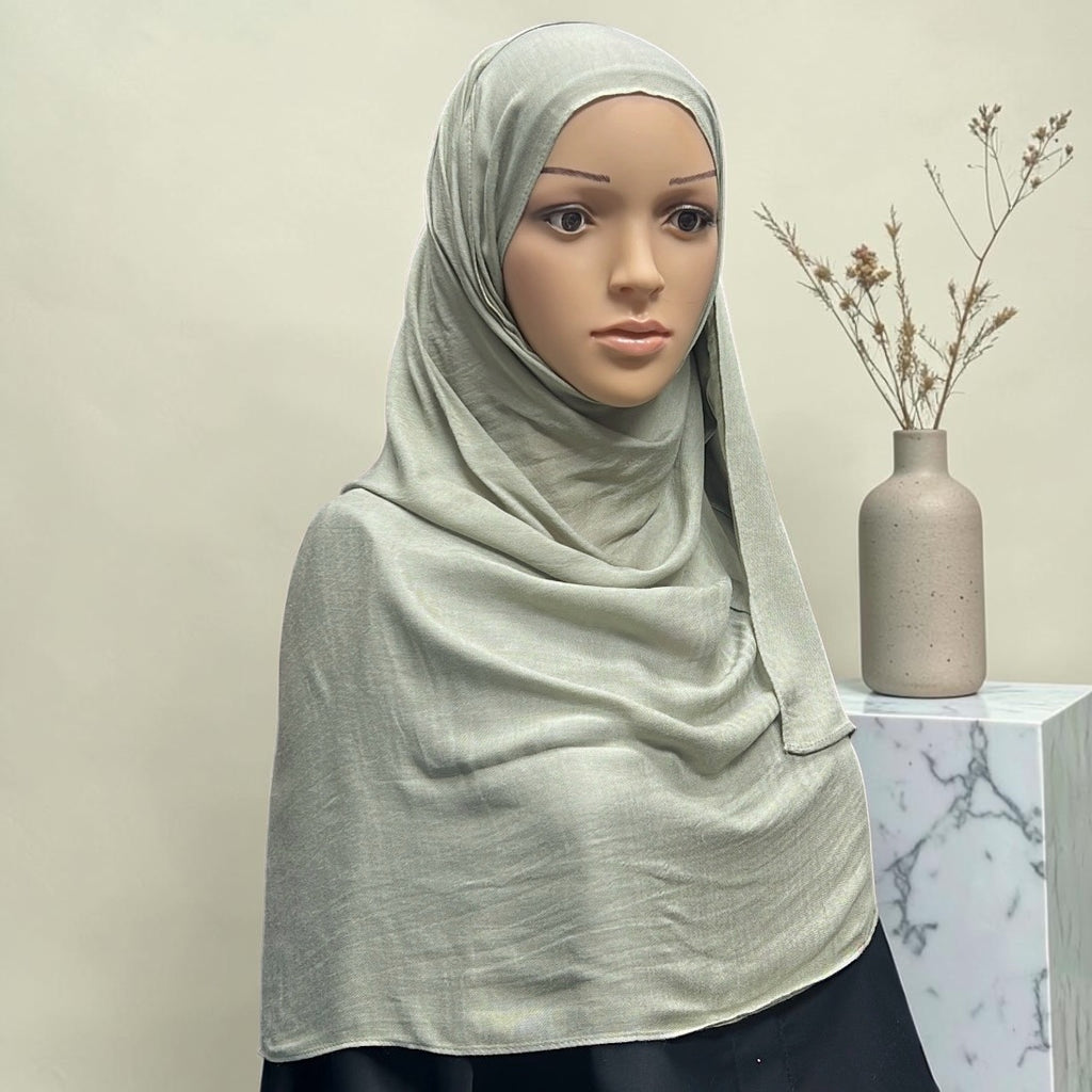 Sage Standard Modal Hijab – Soft Non-Slip Muslim Hijab Scarf | All-Day Comfort