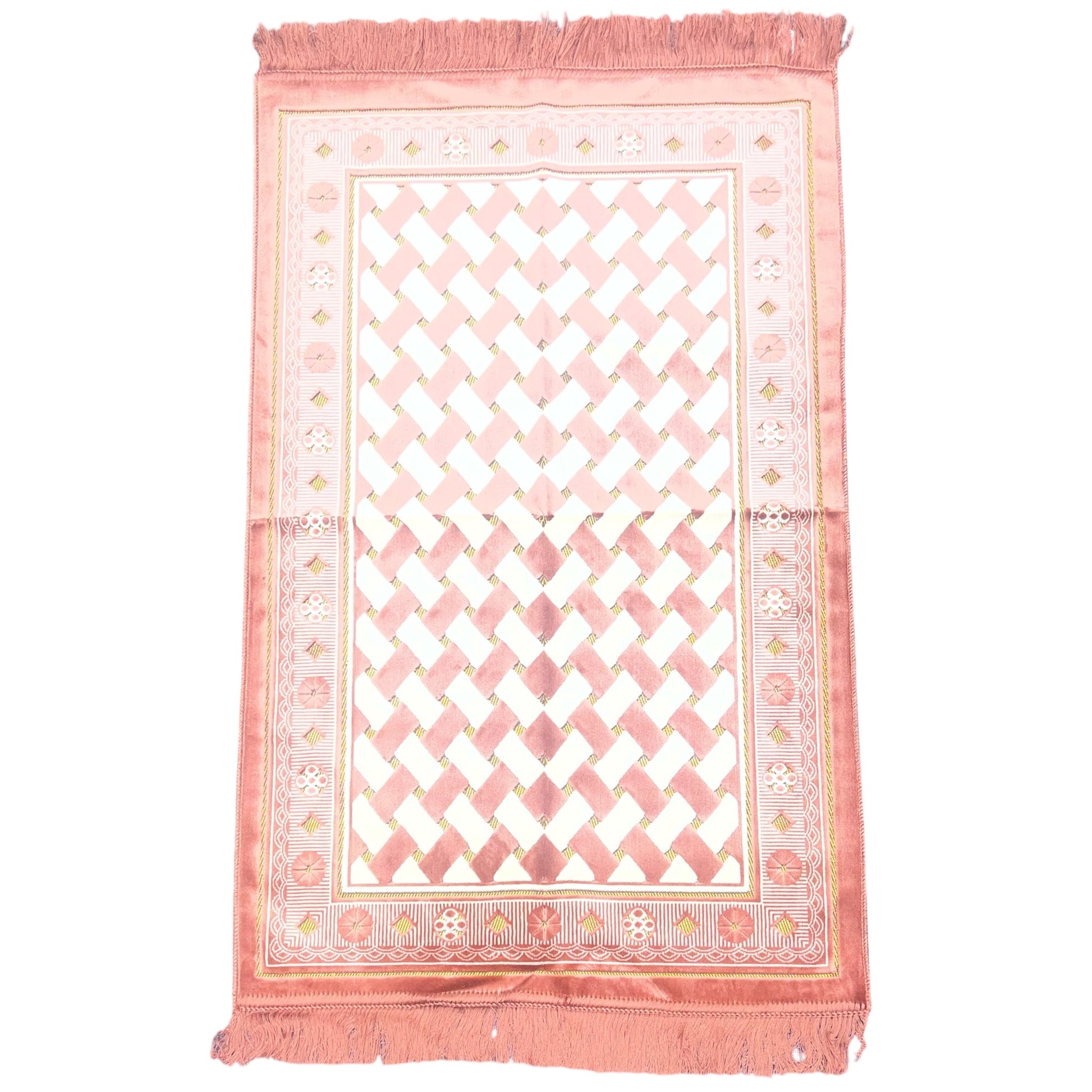 Ultra Prayer Rug - Pink Geometric Design