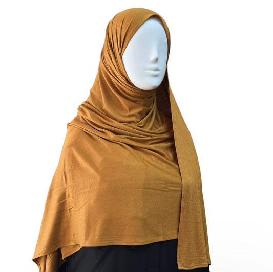 Large Jersey Hijab - Honey