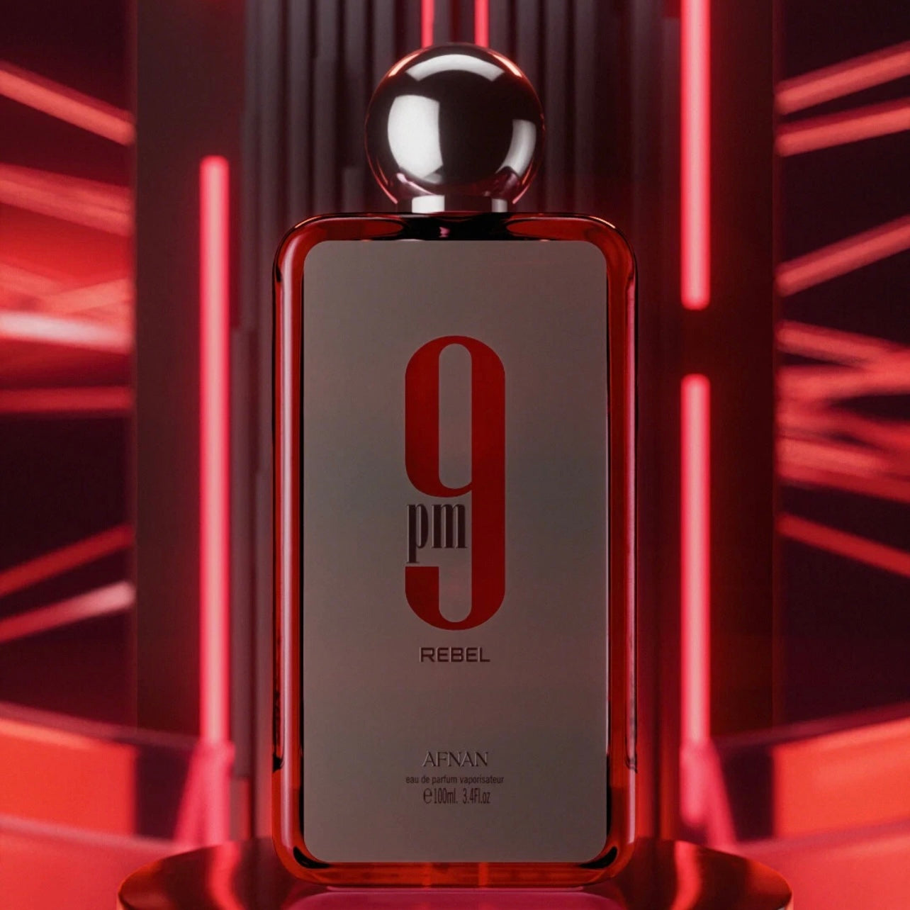 Afnan 9PM Rebel Perfume Cologne 100mL 3.4fl Oz EDP Eau De Parfum New Sealed Box