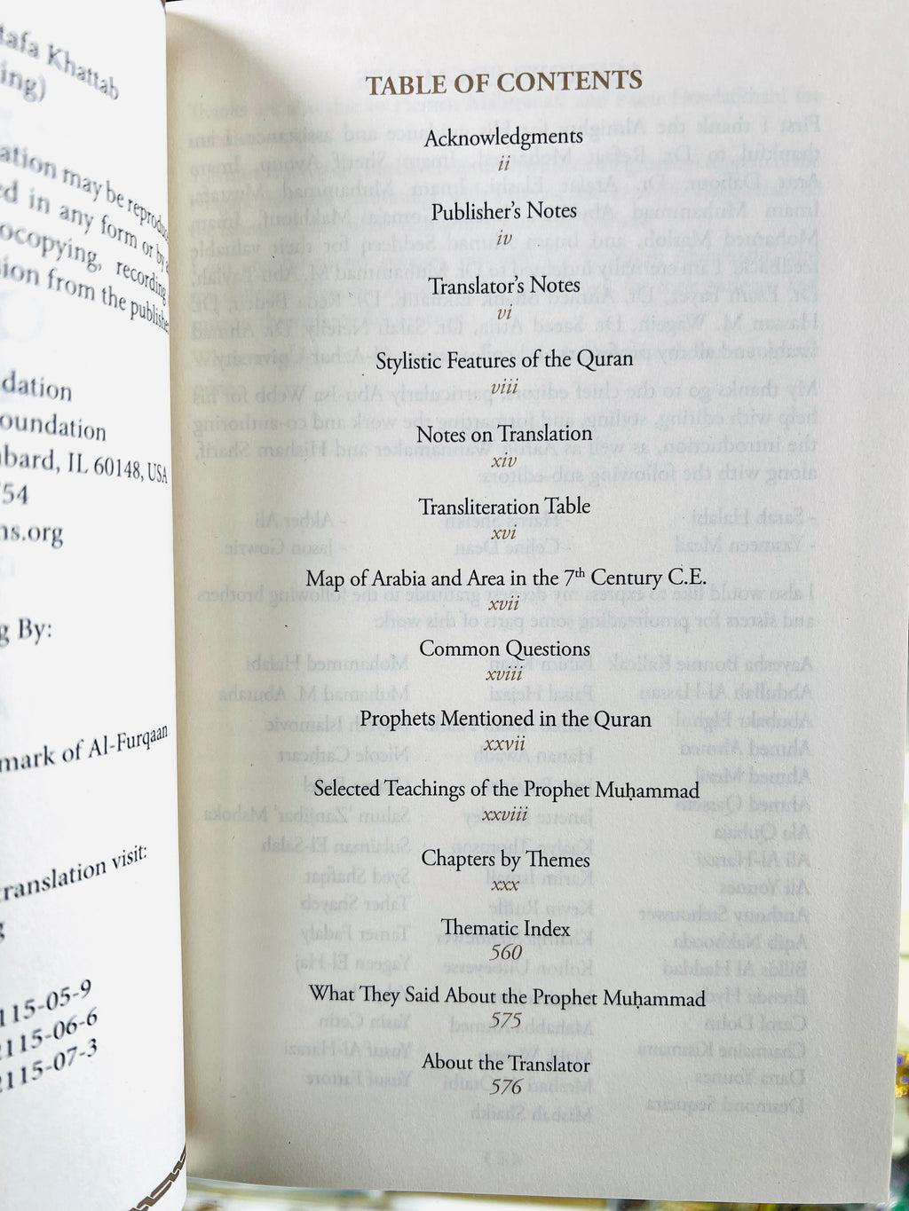 The Clear Quran Single Column GIFT Edition English Only