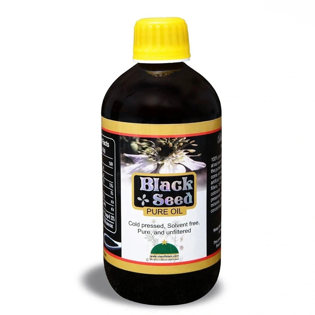 Black Seed Pure Oil Cold Pressed Solvent Free Pure and Unfiltered - 8 oz