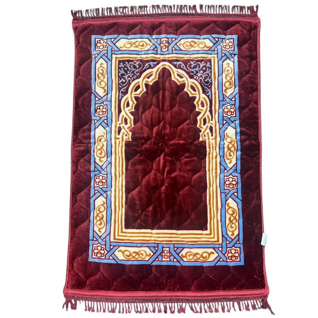 Padded Prayer Rug - Maroon