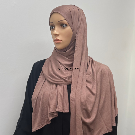 Small Jersey Hijab - Mocha