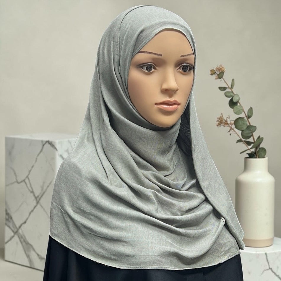 Tea Green Standard Modal Hijab – Soft Non-Slip Muslim Hijab Scarf | All-Day Comfort