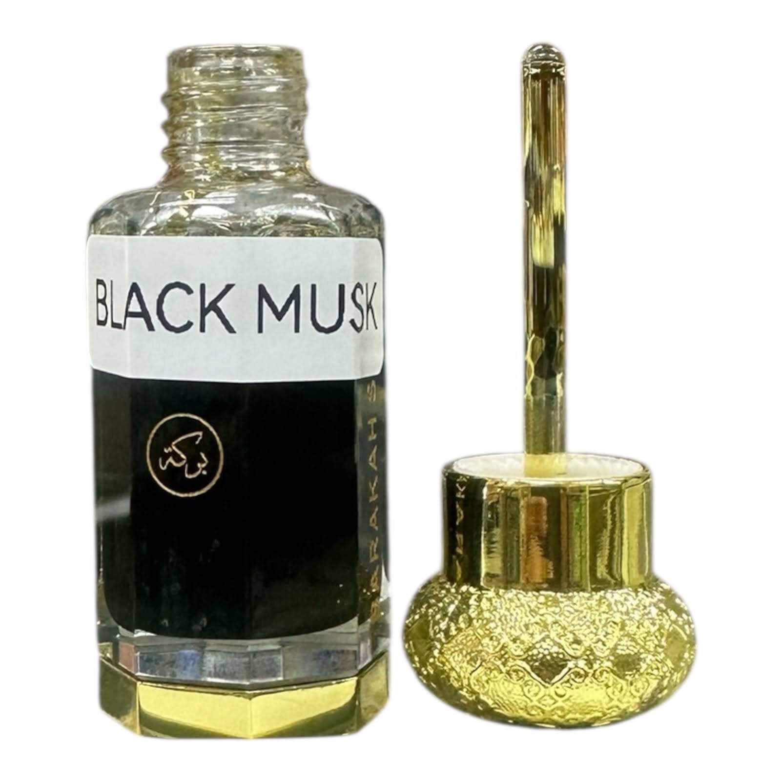 Black Musk - 12ml Concentrated Attar Perfume Oil Long Lasting Alcohol Freei
